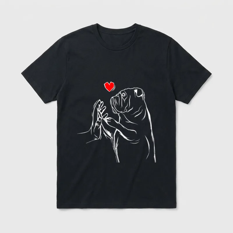 Englische Bulldogge & Hunde Geschenke T-Shirt – Klassisches T-Shirt in Schwarz