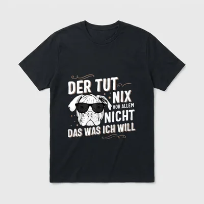 Englische Bulldogge Sonnenbrille Olde T-Shirt – Klassisches T-Shirt in Schwarz