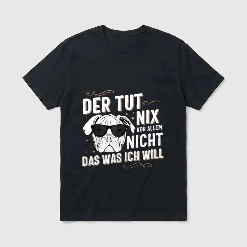 Englische Bulldogge Sonnenbrille Olde T-Shirt – Klassisches T-Shirt in Schwarz