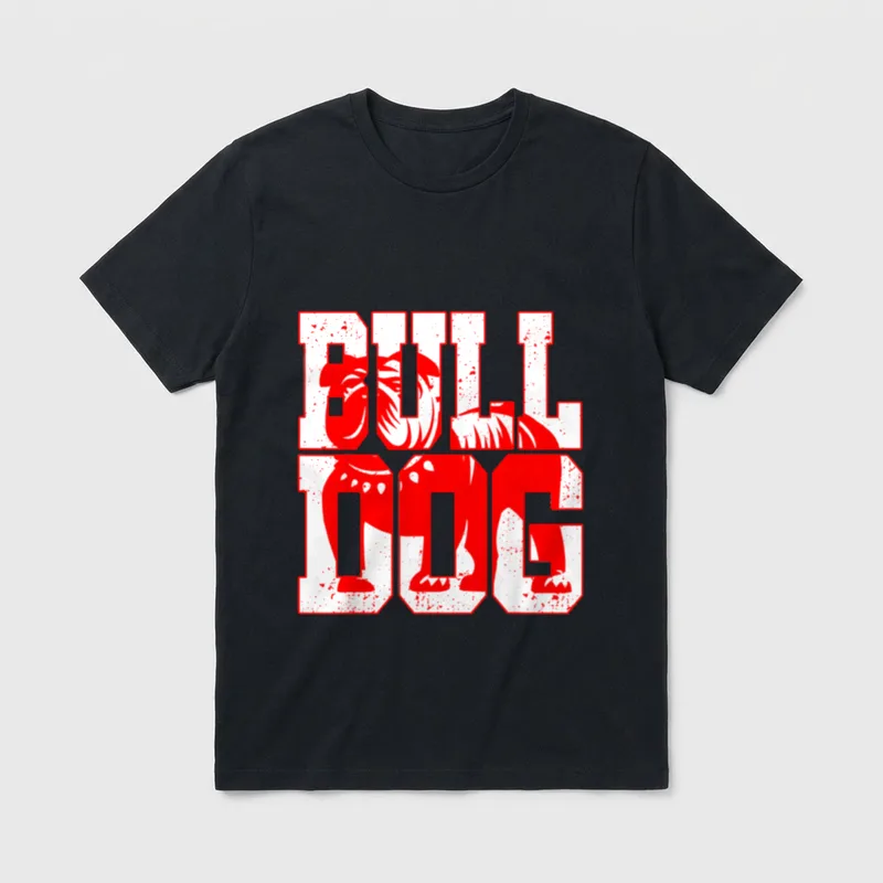 Englische Bulldogge Old English Bulldog T-Shirt – Klassisches T-Shirt in Schwarz