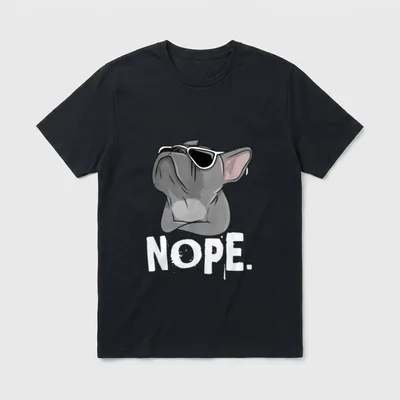 coole Bulldogge Besitzer Sonnenbrille T-Shirt – Klassisches T-Shirt in Schwarz