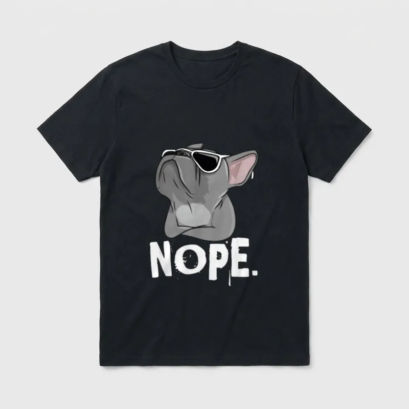 coole Bulldogge Besitzer Sonnenbrille T-Shirt – Klassisches T-Shirt in Schwarz