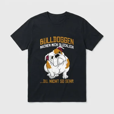 Englische Bulldogge Hunde Liebhaber T-Shirt – Klassisches T-Shirt in Schwarz