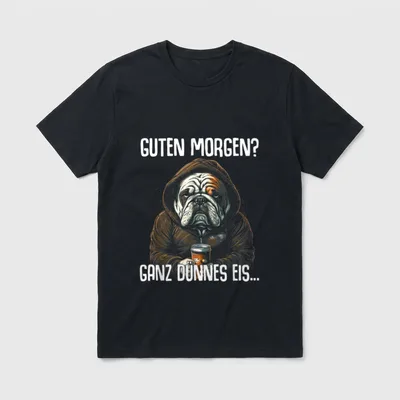 Lustiger Spruch Tiere & T-Shirt – Klassisches T-Shirt in Schwarz