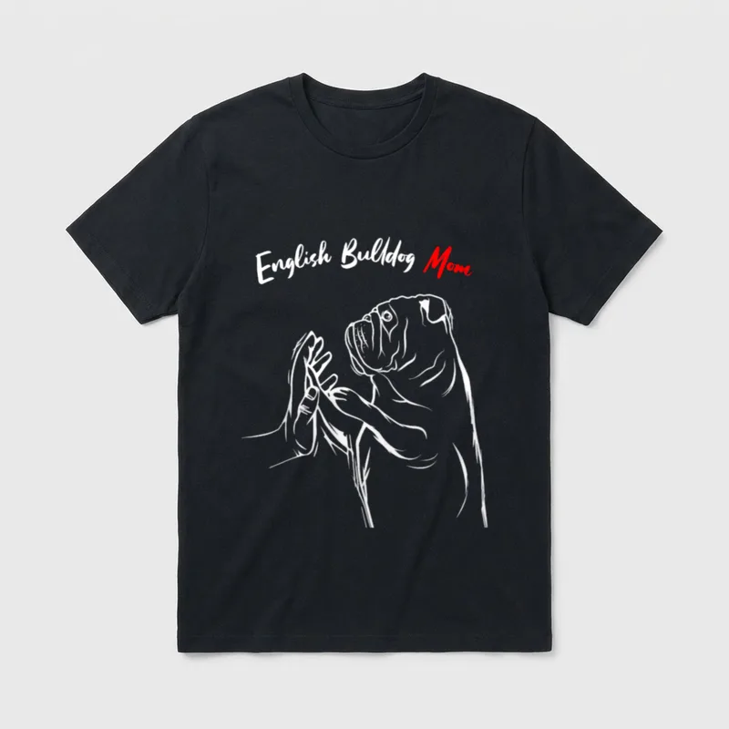 Englische Bulldogge Mama Hunde T-Shirt – Klassisches T-Shirt in Schwarz