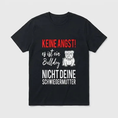 Englische Bulldogge T Keine T-Shirt – Klassisches T-Shirt in Schwarz