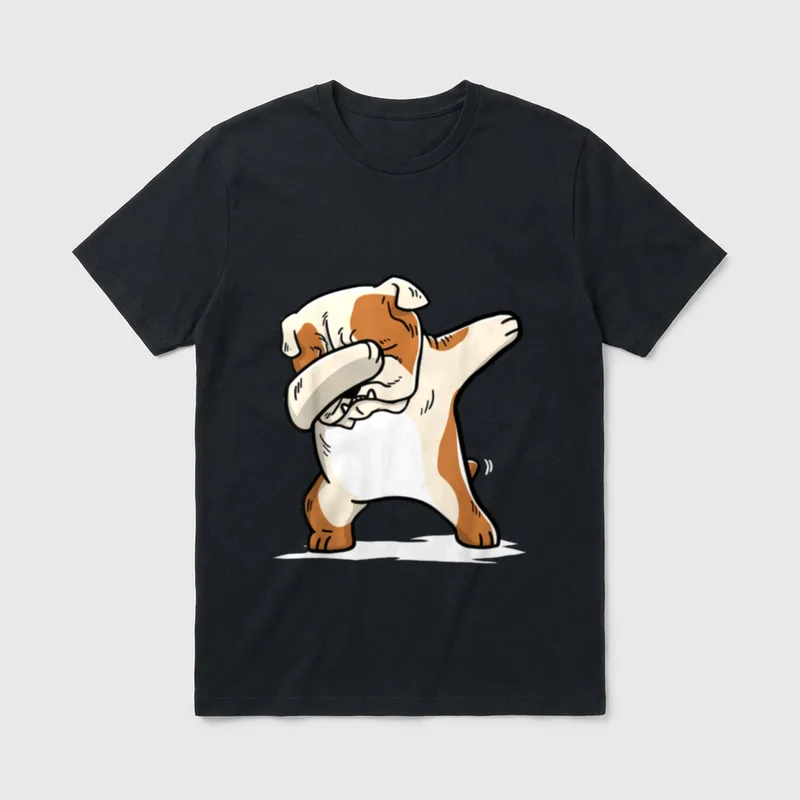 Englische Bulldogge DAB Dance T-Shirt – Klassisches T-Shirt in Schwarz