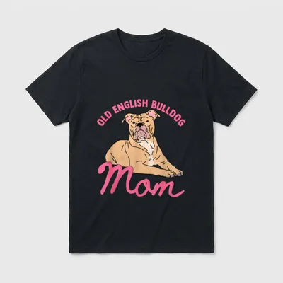 Old English Bulldog Mom Englische Bulldogge T-Shirt – Klassisches T-Shirt in Schwarz