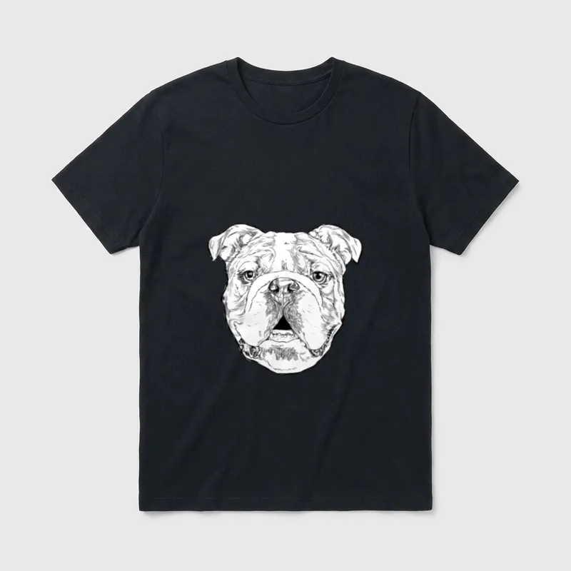 Englische Bulldogge Bully Bulldoggen T-Shirt – Klassisches T-Shirt in Schwarz