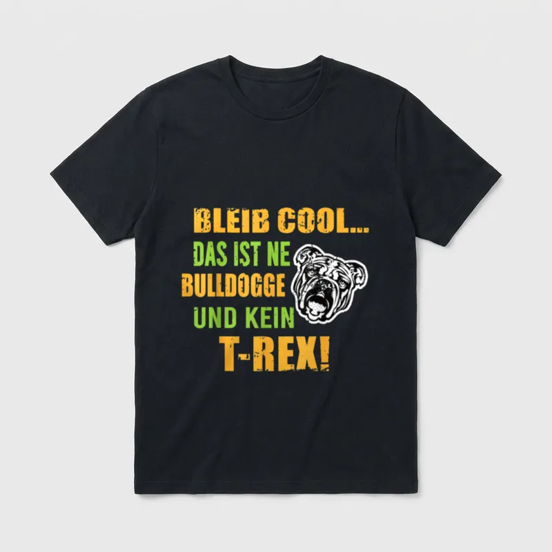 Englische Bulldogge Kleidung Bulldoggen T-Shirt – Klassisches T-Shirt in Schwarz
