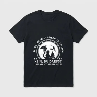 Ja das ist mein American T-Shirt – Klassisches T-Shirt in Schwarz