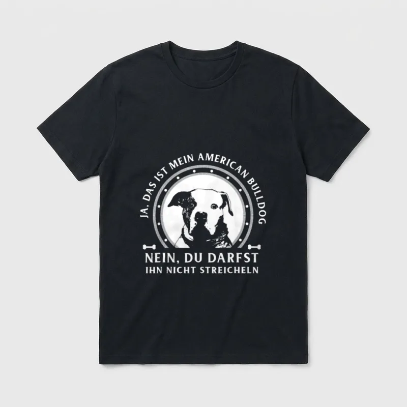 Ja das ist mein American T-Shirt – Klassisches T-Shirt in Schwarz