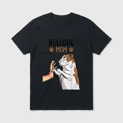 Englische Bulldogge Mom Hunde T-Shirt – Klassisches T-Shirt in Schwarz