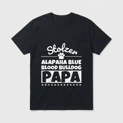 Stolzer Alapaha Blue Blood T-Shirt – Klassisches T-Shirt in Schwarz