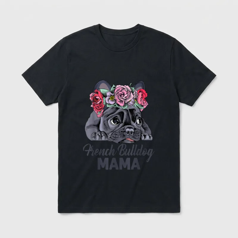 Französische Bulldogge Mama! Frenchie T-Shirt – Klassisches T-Shirt in Schwarz