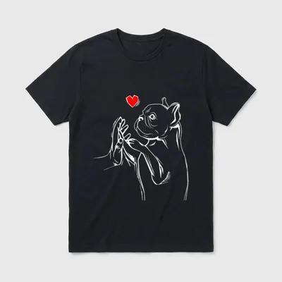 Süße Französische Bulldogge Geschenke T-Shirt – Klassisches T-Shirt in Schwarz