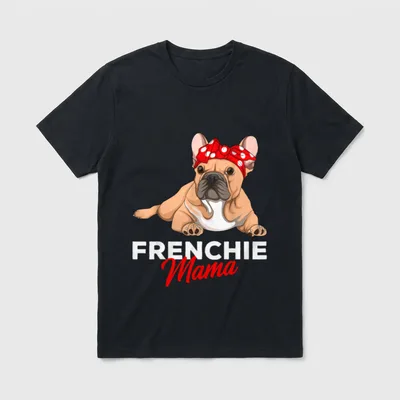 Französische Bulldogge Frauchen Frenchie T-Shirt – Klassisches T-Shirt in Schwarz