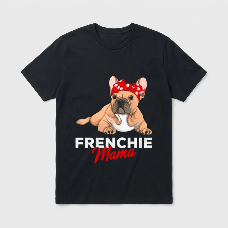 Französische Bulldogge Frauchen Frenchie T-Shirt – Klassisches T-Shirt in Schwarz
