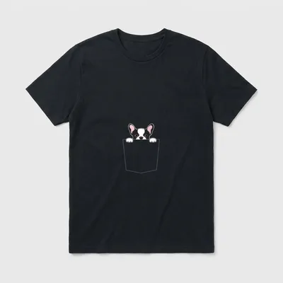 Französische Bulldogge Frenchie-Hund T-Shirt – Klassisches T-Shirt in Schwarz
