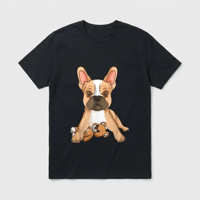 Französische Bulldogge Hunde Liebe T-Shirt – Klassisches T-Shirt in Schwarz