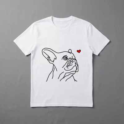 Französische Bulldogge Liebe Frauchen T-Shirt – Klassisches T-Shirt in Schwarz