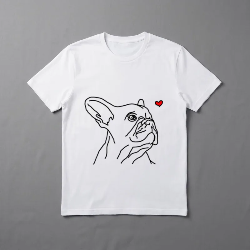 Französische Bulldogge Liebe Frauchen T-Shirt – Klassisches T-Shirt in Schwarz