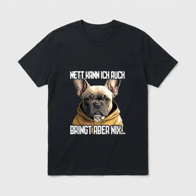 Lustiger Spruch I Tiere T-Shirt – Klassisches T-Shirt in Schwarz