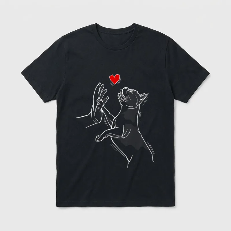 Bully Mama French Stolz T-Shirt – Klassisches T-Shirt in Schwarz