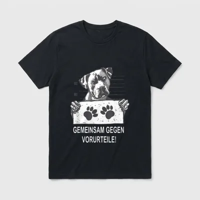 Gemeinsam Gegen Vorurteile Listenhund T-Shirt – Klassisches T-Shirt in Schwarz