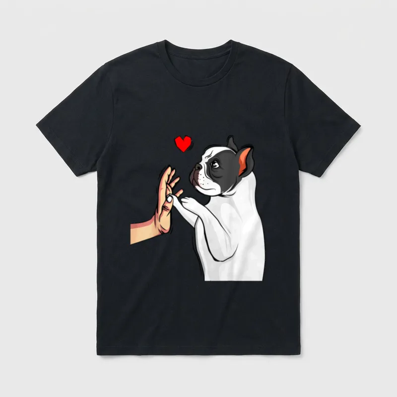 Französische Bulldogge Liebe Frenchie T-Shirt – Klassisches T-Shirt in Schwarz