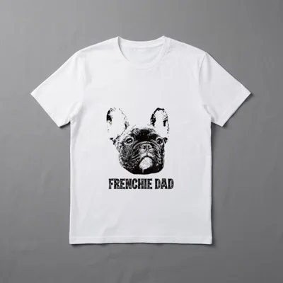 Frenchie Dad Französische Bulldogge T-Shirt – Klassisches T-Shirt in Schwarz
