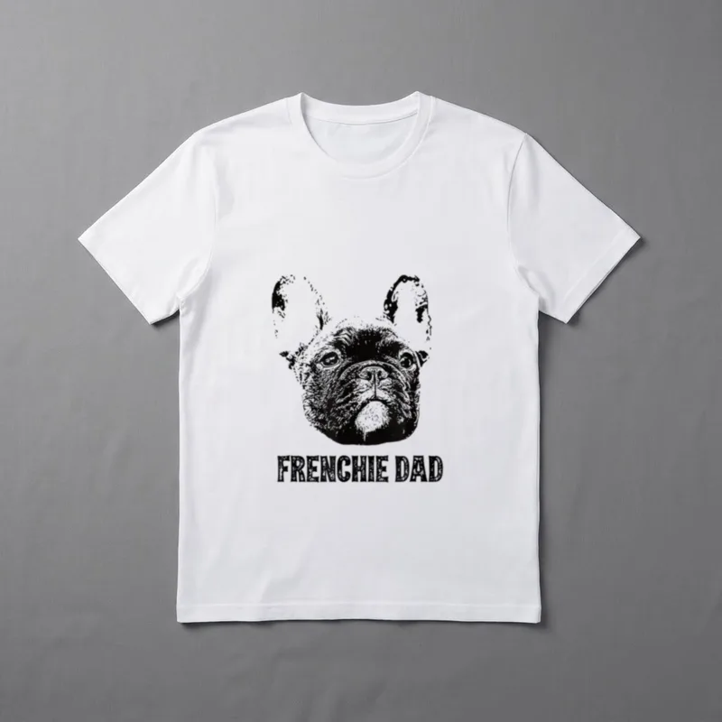 Frenchie Dad Französische Bulldogge T-Shirt – Klassisches T-Shirt in Schwarz