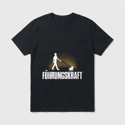 Frenchie Führungskraft Hunde Herrchen T-Shirt – Klassisches T-Shirt in Schwarz