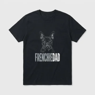 Frenchie Dad Französische Bulldogge Vater T-Shirt – Klassisches T-Shirt in Schwarz