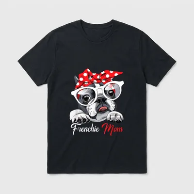 French Bulldog Mom Französische Bulldogge Mama T-Shirt – Klassisches T-Shirt in Schwarz