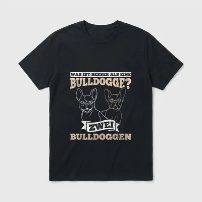 Besser Als Eine Bulldogge T-Shirt – Klassisches T-Shirt in Schwarz