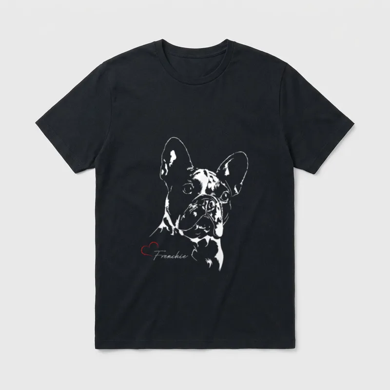 Frenchie Hund Hunde Französische T-Shirt – Klassisches T-Shirt in Schwarz
