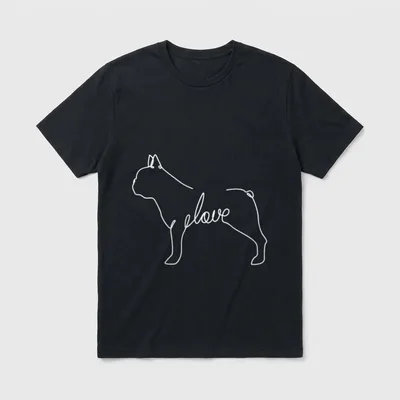 Süße Französische Bulldoggen Geschenke T-Shirt 0071 – Klassisches T-Shirt in Schwarz