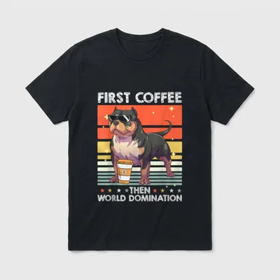 Hunderasse Kaffee Hund Vierbeiner T-Shirt – Klassisches T-Shirt in Schwarz