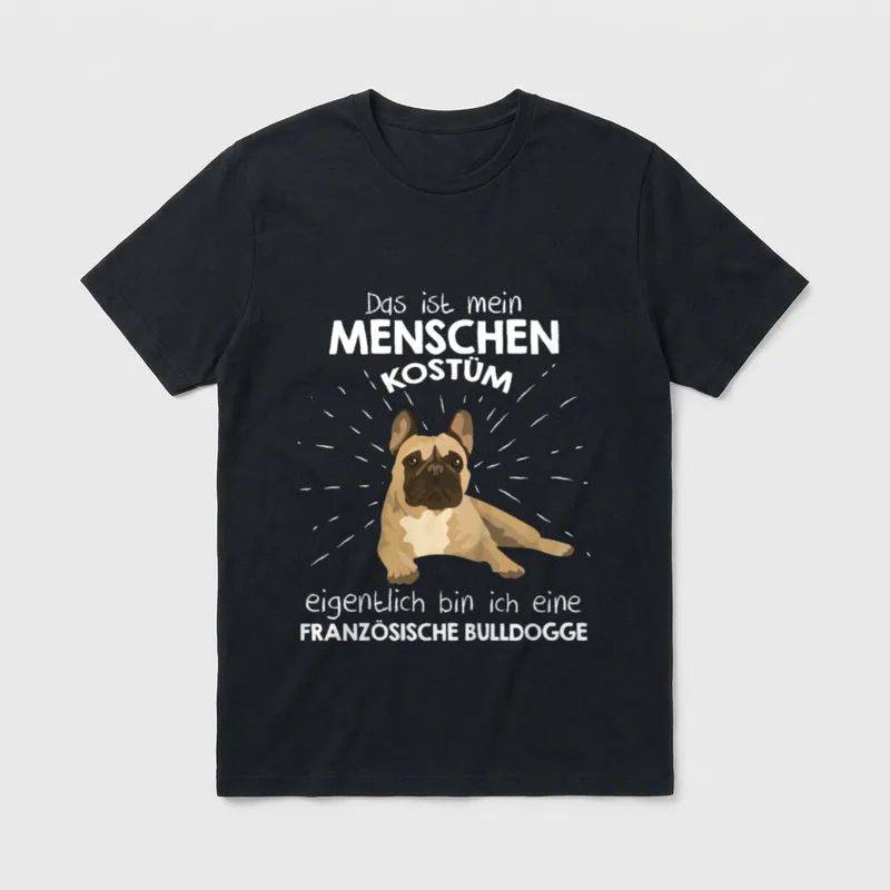 Mein Menschen Kostüm Bin T-Shirt – Klassisches T-Shirt in Schwarz