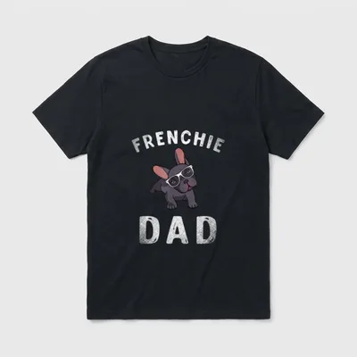 Französische Bulldogge T-Shirt 0108 – Klassisches T-Shirt in Schwarz