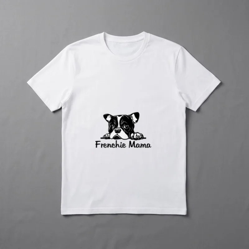 Frenchie Mama Französische Bulldogge Muttertag T-Shirt – Klassisches T-Shirt in Schwarz