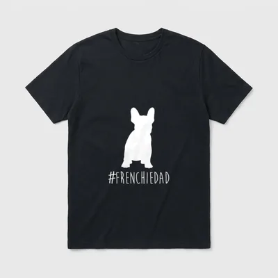 Hashtag Frenchie Dad . T-Shirt – Klassisches T-Shirt in Schwarz