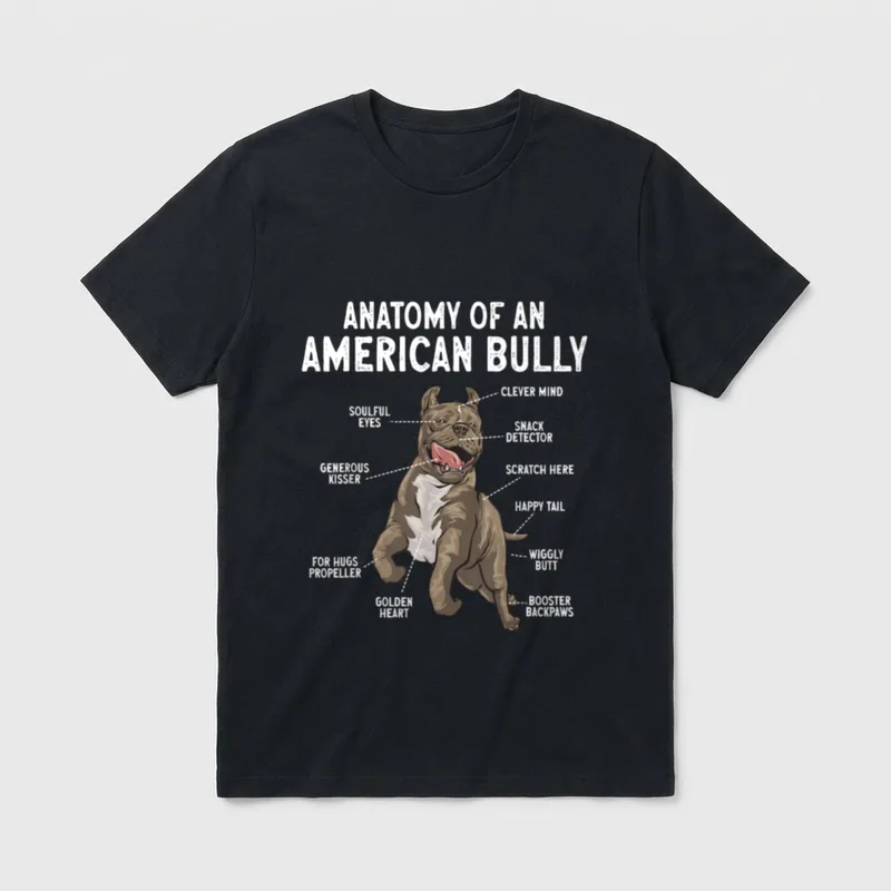 American Bully Hund XL T-Shirt – Klassisches T-Shirt in Schwarz
