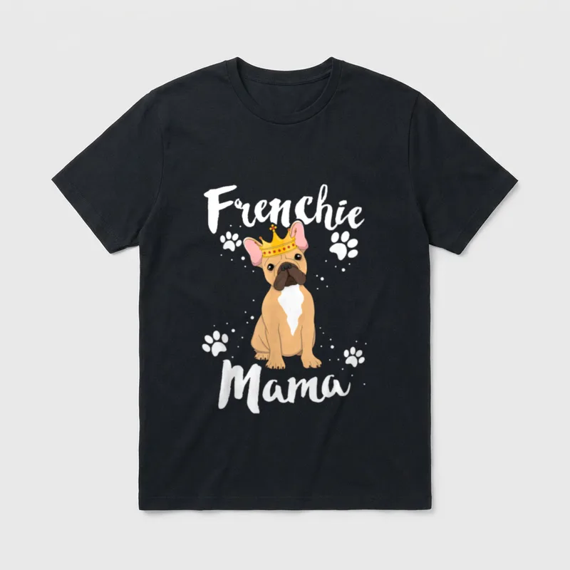 French Bulldog Frenchie Mama T-Shirt – Klassisches T-Shirt in Schwarz