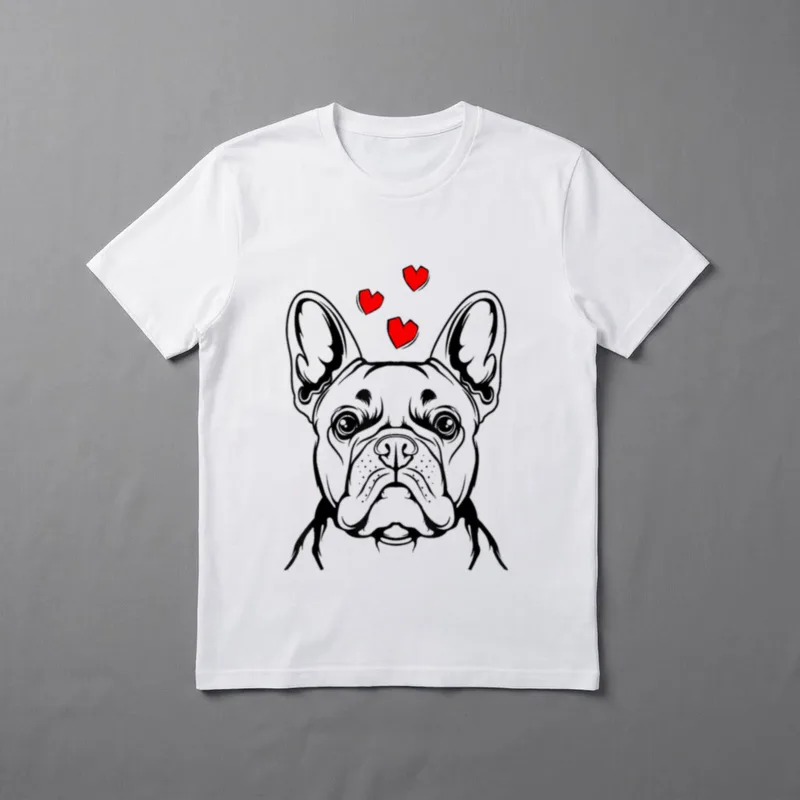 Französische Bulldogge Liebe Frenchie Frauchen T-Shirt – Klassisches T-Shirt in Schwarz