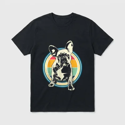 Französische Bulldogge Idee T-Shirt – Klassisches T-Shirt in Schwarz