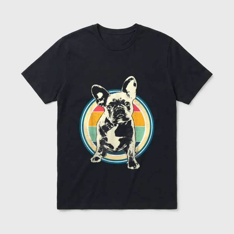 Französische Bulldogge Idee T-Shirt – Klassisches T-Shirt in Schwarz