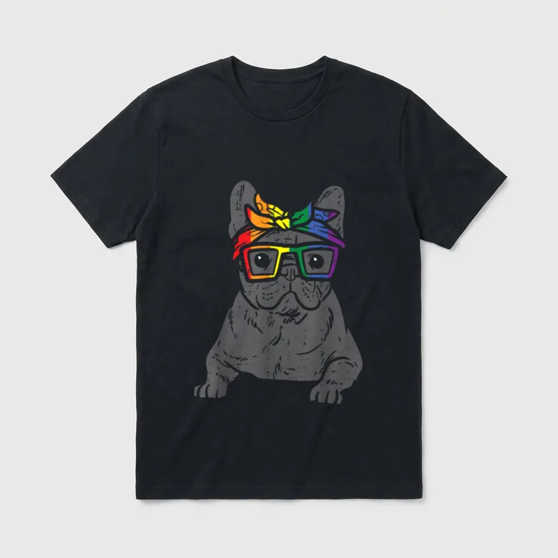 French Bulldog Frenchie Dog T-Shirt – Klassisches T-Shirt in Schwarz