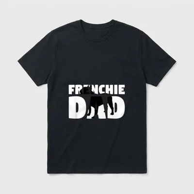 Frenchie Dad French Bulldog T-Shirt – Klassisches T-Shirt in Schwarz